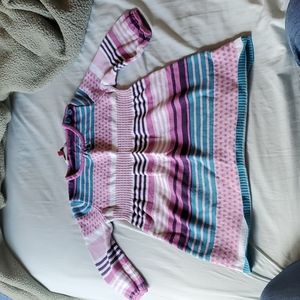 Sweater dress purple/teal